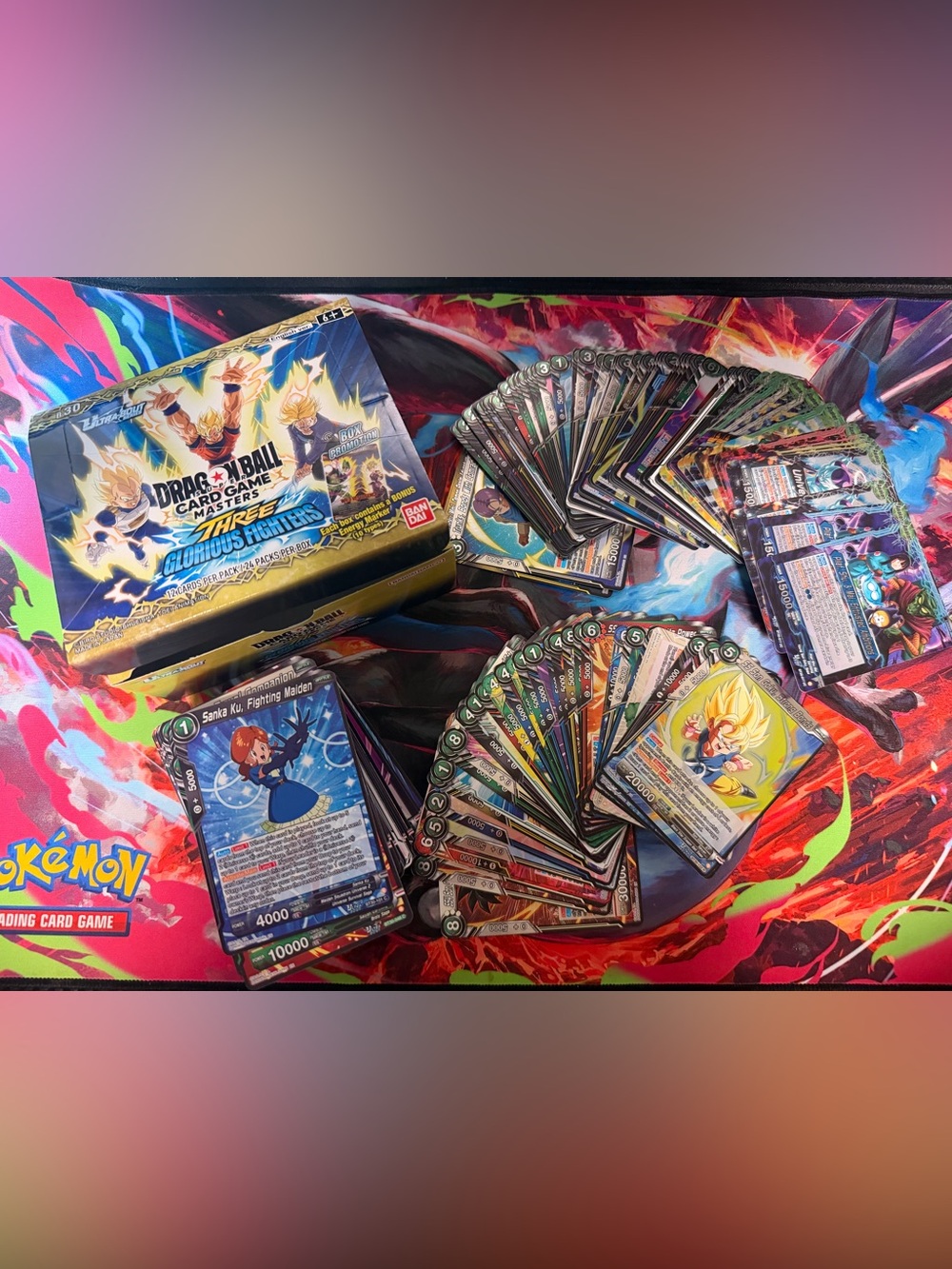 Dragon Ball Z three Glorious Fighters TCG bulk